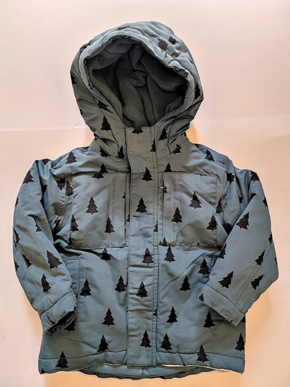 2/$40 🧡 Hanna Andersson Hooded Tree Print Puffer Jacket